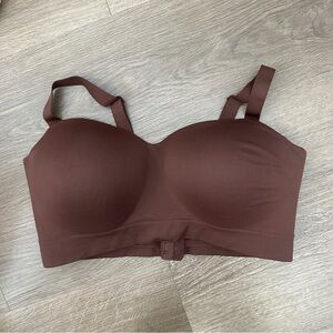 Truekind Supportive Comfort Wireless Shaping Bra‎ Womens XL Brown